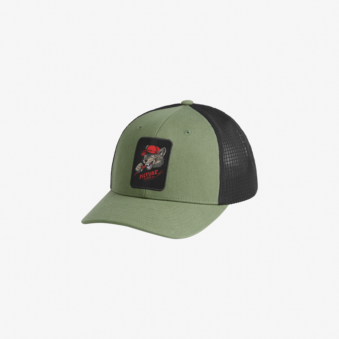 Picture Kuldo Trucker Cap Olivine – vista frontale