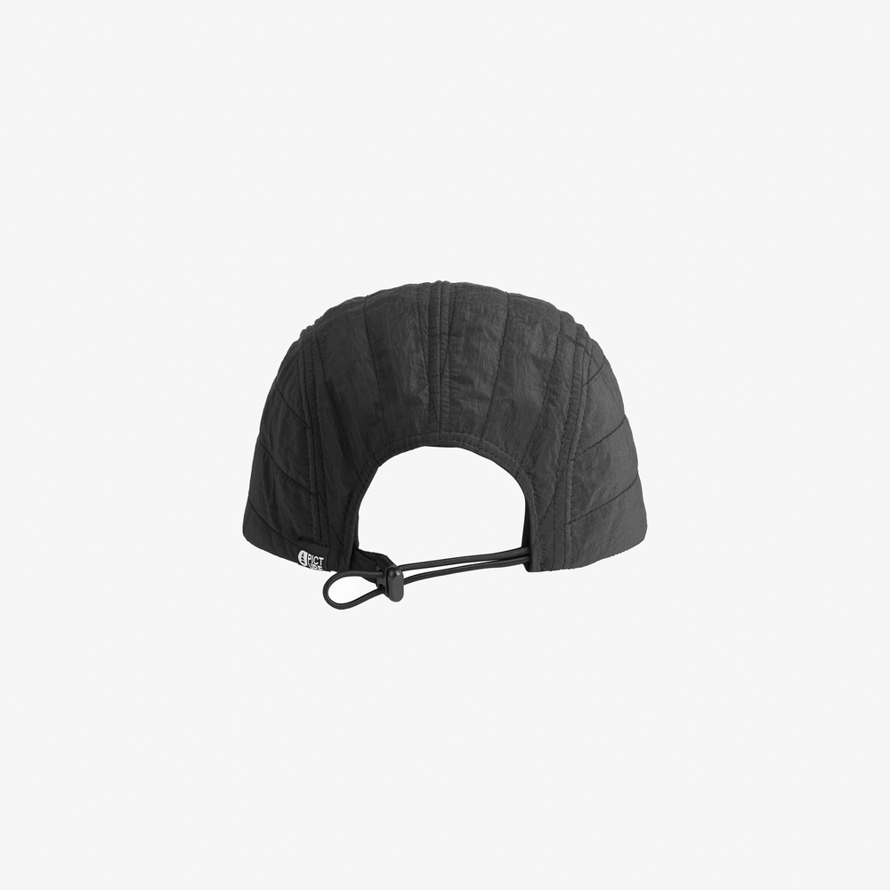 Picture Puffy Cap Black, retro