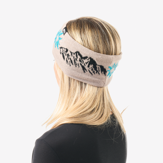 Picture Vitan Headband Pure Cashmere, indossato retro