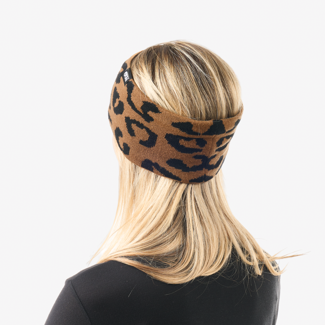 Picture Vitan Headband Wild Spot Print, indossato retro