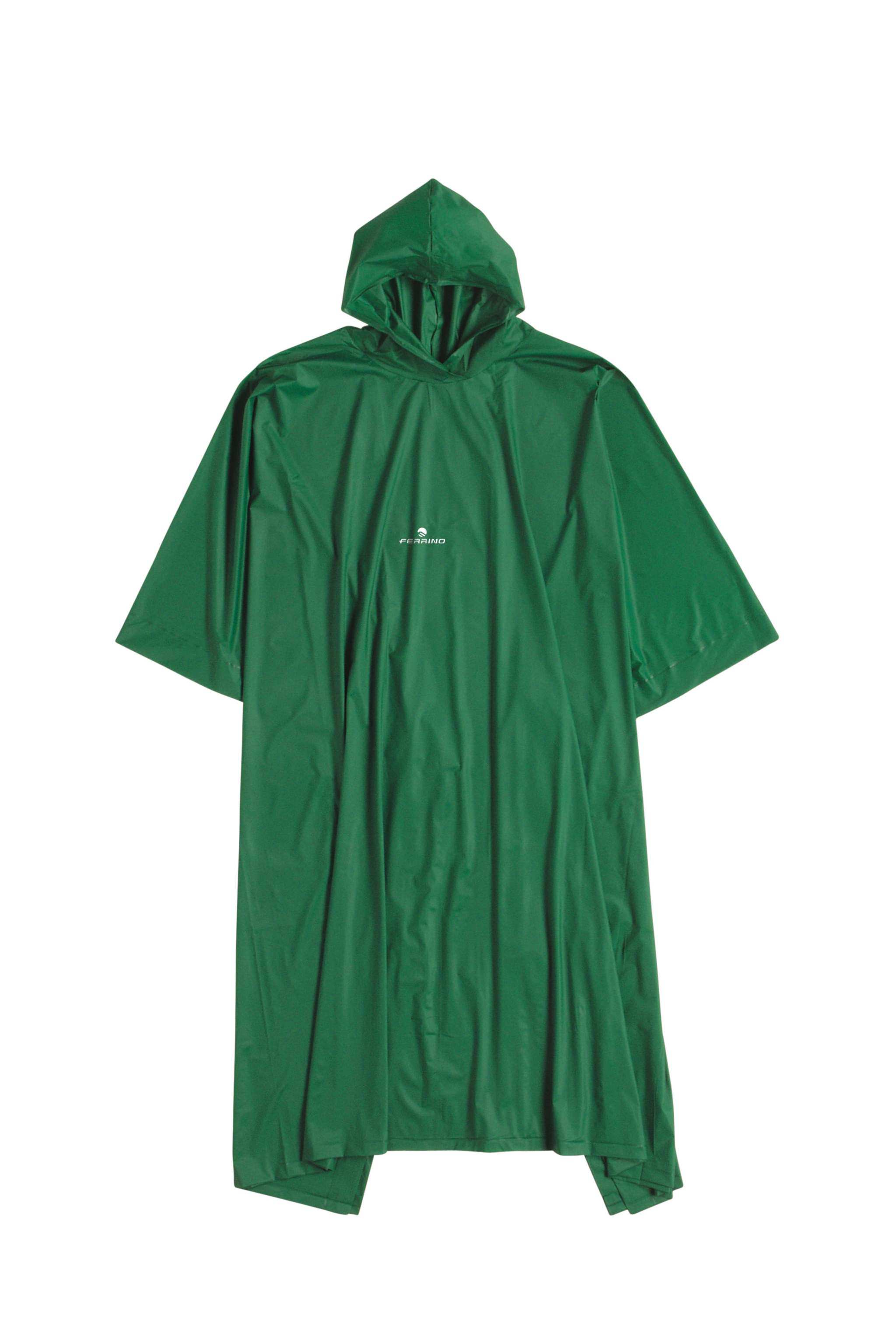Poncho antipioggia in PVC senza ftalati con cappuccio e bottoni a pressione per attività outdoor