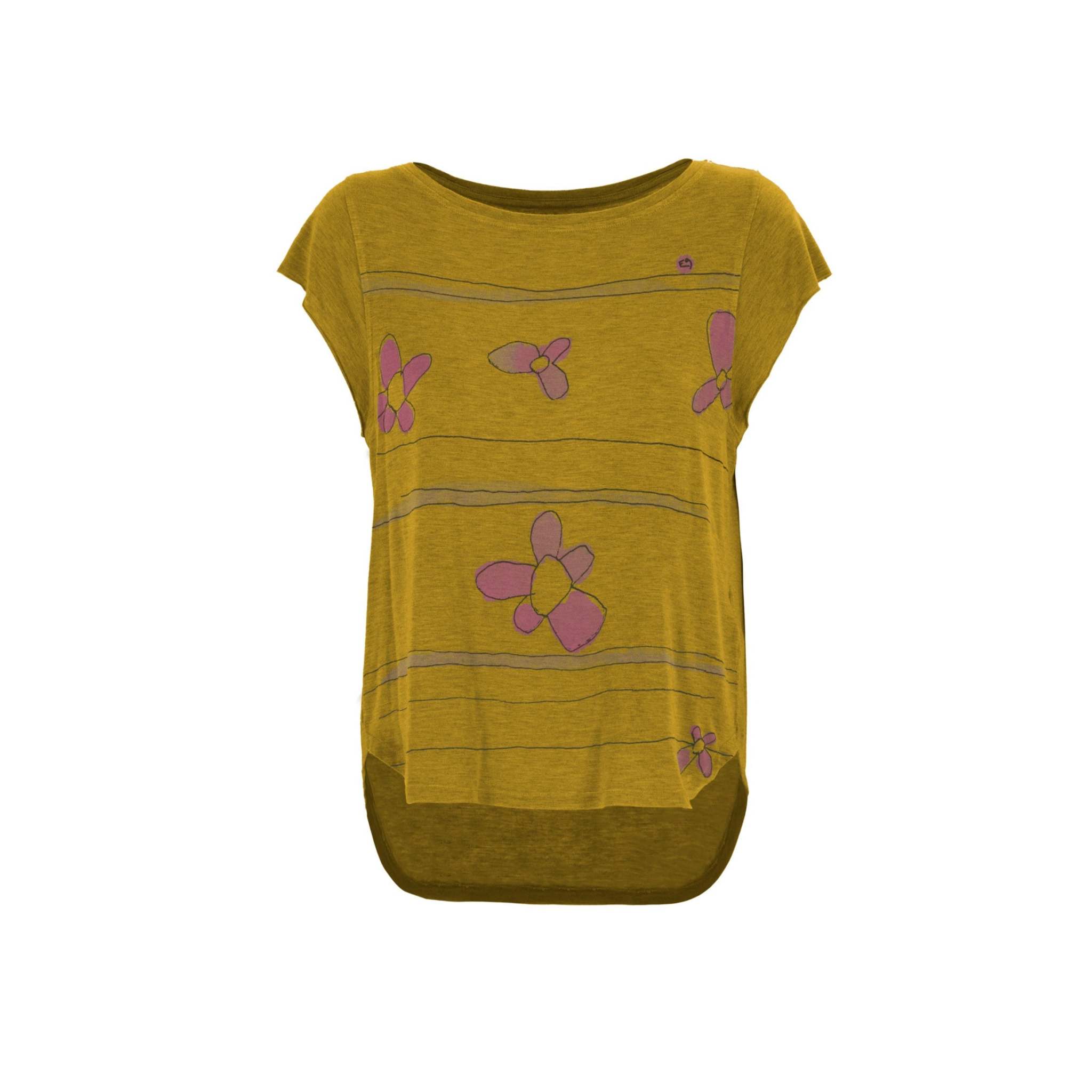 T-shirt 'Pimpi' in jersey modal con stampa originale, vestibilità comoda, prodotta in Italia.