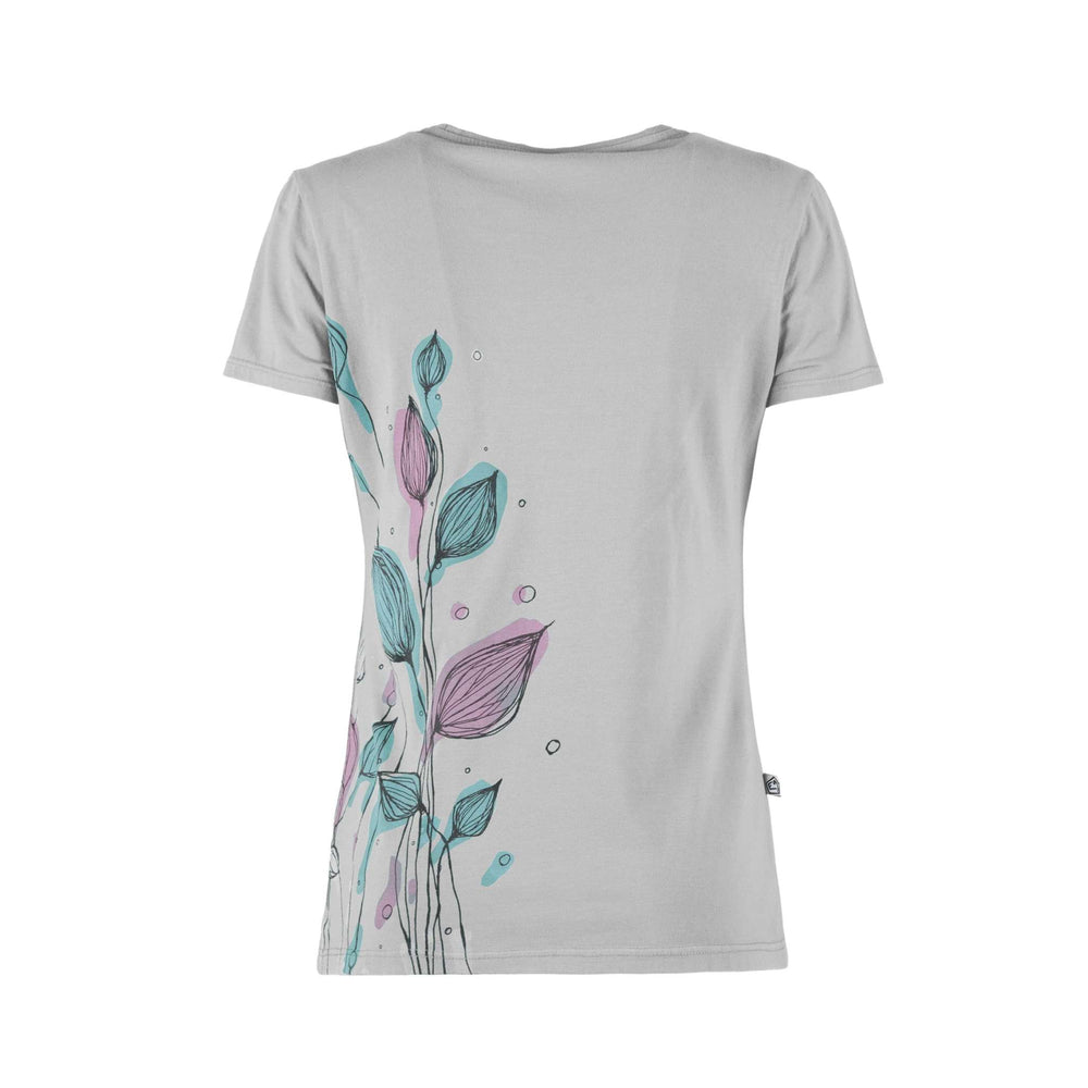 T-shirt en coton biologique à gros imprimé pour les activités de plein air et l'escalade, coupe slim et design italien