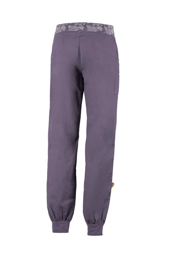 Outdoor climbing pants by Aria in linen and organic cotton with adjustable waist.