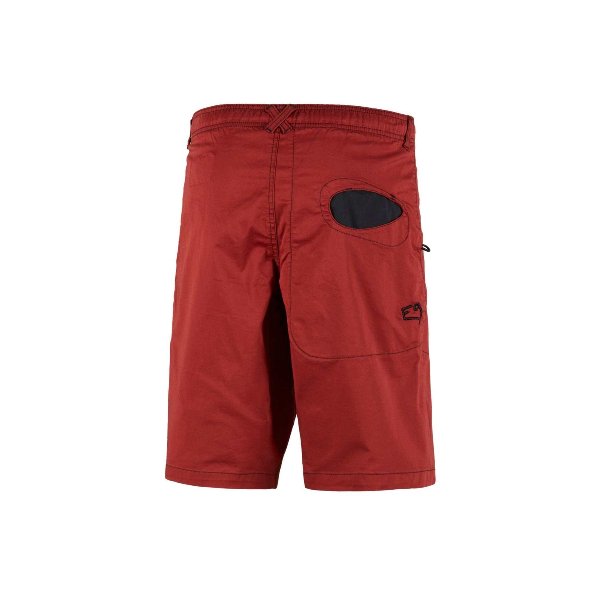 Shorts Rondo Short S in cotone biologico per arrampicata urbana, confortevoli e resistenti, con tasche e design italiano.