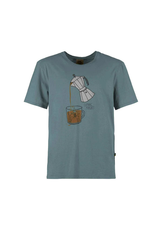 Maglia in jersey di cotone biologico con stampa frontale, comoda e leggera, made in Italy
