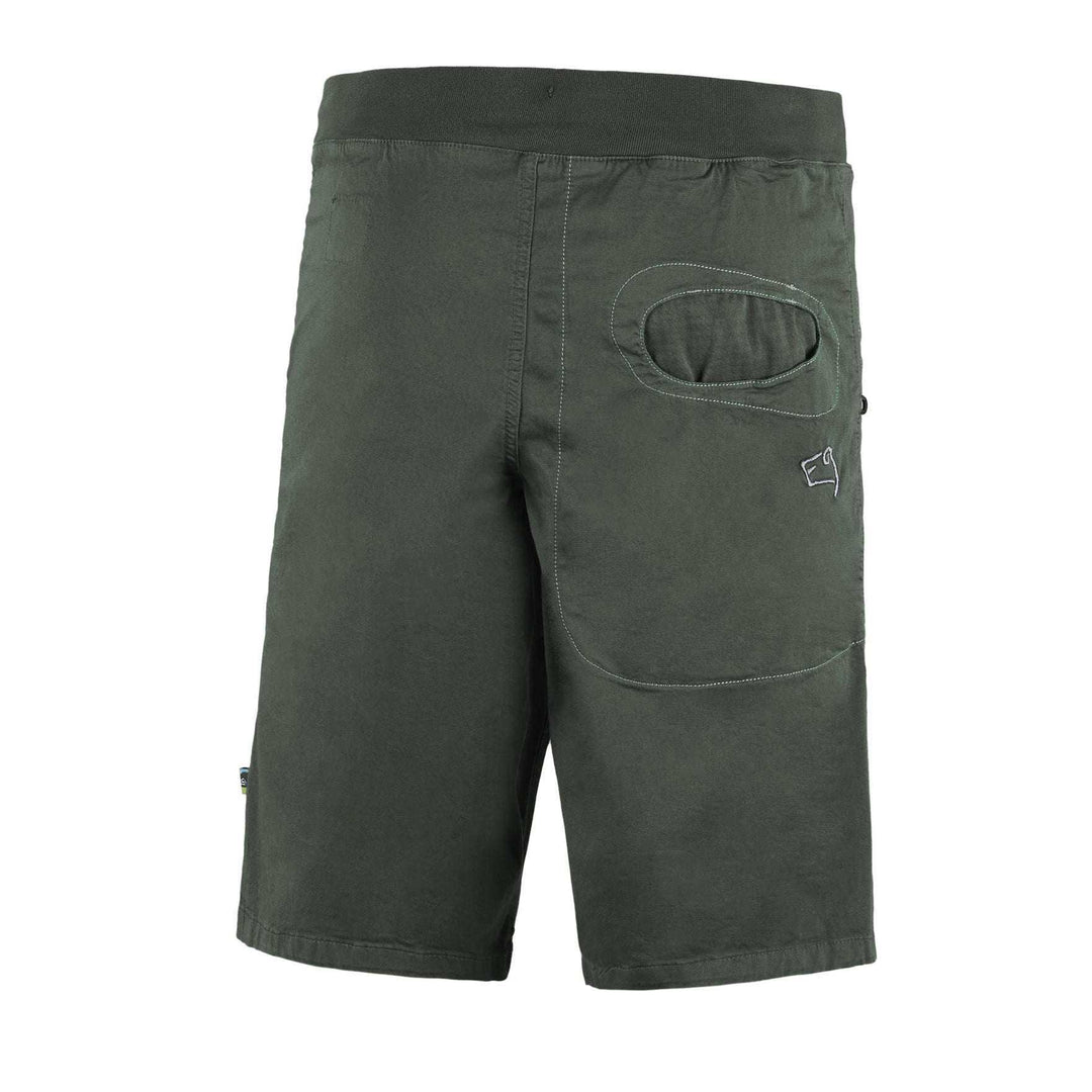 Rondo Short 2.2 urban climbing shorts in stretchy organic cotton gabardine with printed pockets and adjustable waist