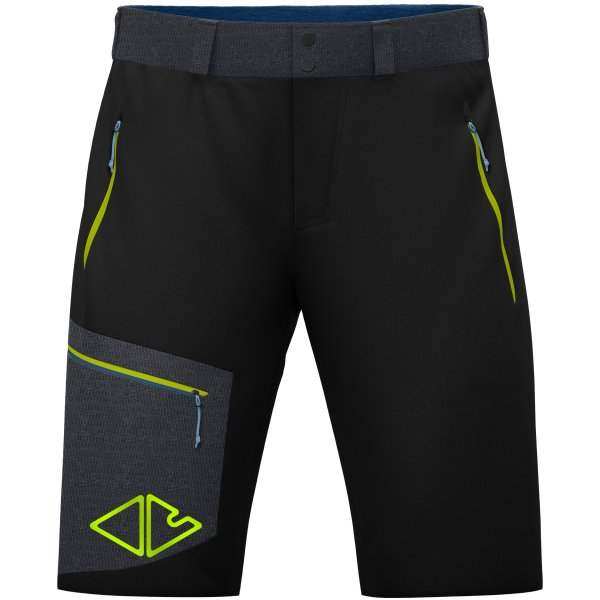 Short Resolution trekking shorts from familia Crazy with Endurance Light fabric, ultra-flat waistband, two side pockets, and zippered leg pocket