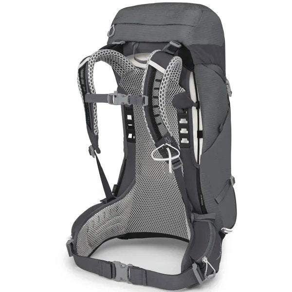 Sirrus 26 women's hiking backpack with breathable mesh suspension and rain cover.