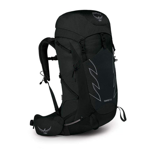 Sleek, women's Tempest 30 backpack with top opening, made from sustainable nylon for dynamic adventures.