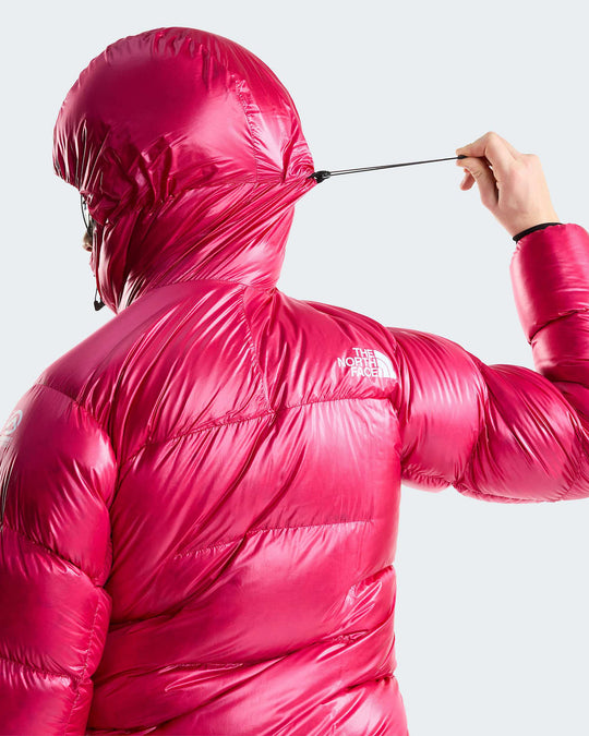 The North Face W Summit Pumori Down Parka - Lali Guran - rear hood adjustment detail