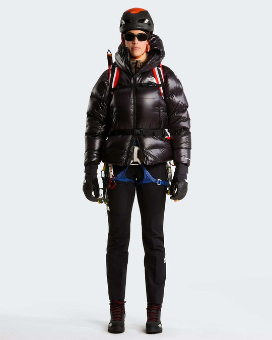 The North Face W Summit Pumori Down Parka - TNF Black - full-body mountaineering equipment styling