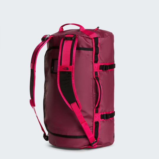 The North Face Base Camp Duffel - S / Burgundy Crush/Tnf Black - back_straps