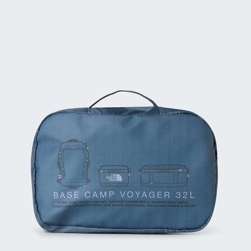 The North Face Base Camp Voyager Duffel 32L Granite Grey/Frost Grey ALT5