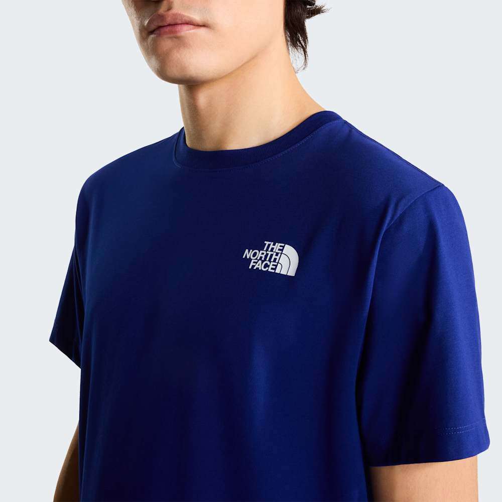The North Face M Evolution Box Nse Regular Short Sleeve Bold Blue ALT4
