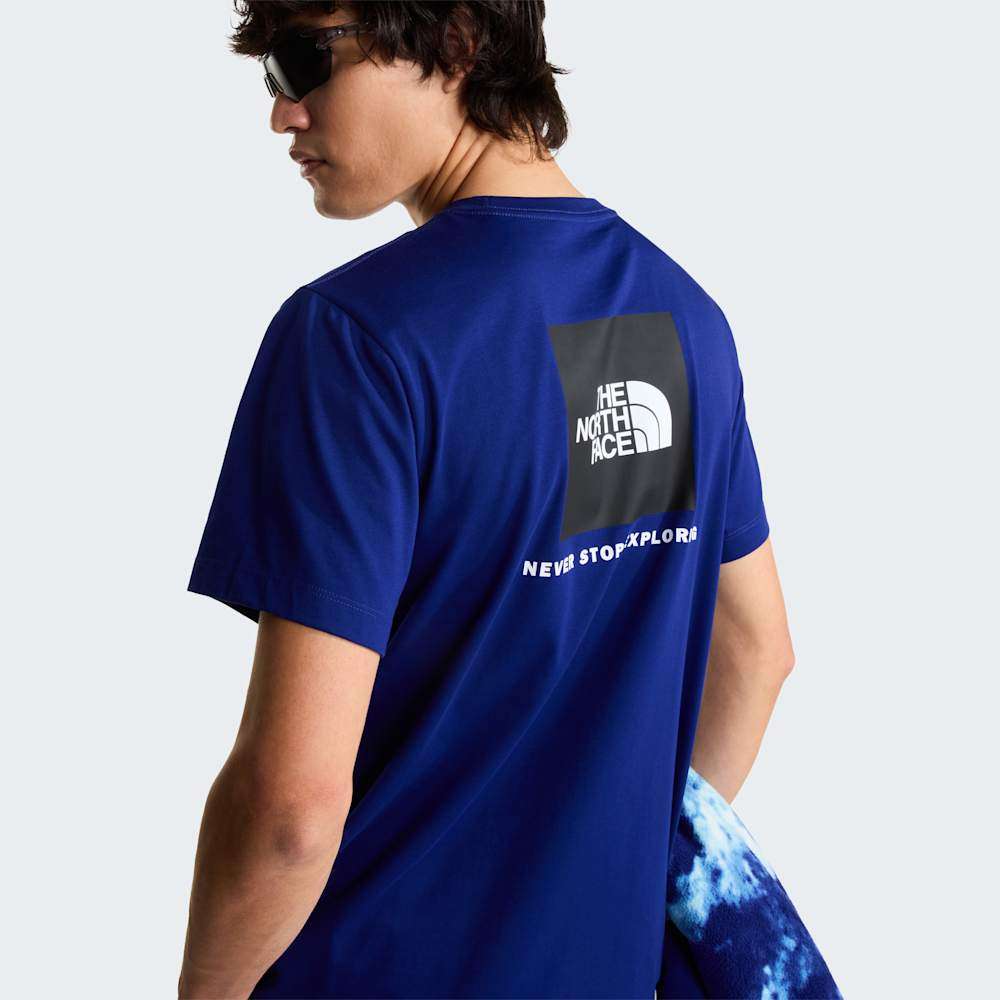 The North Face M Evolution Box Nse Regular Short Sleeve Bold Blue ALT6