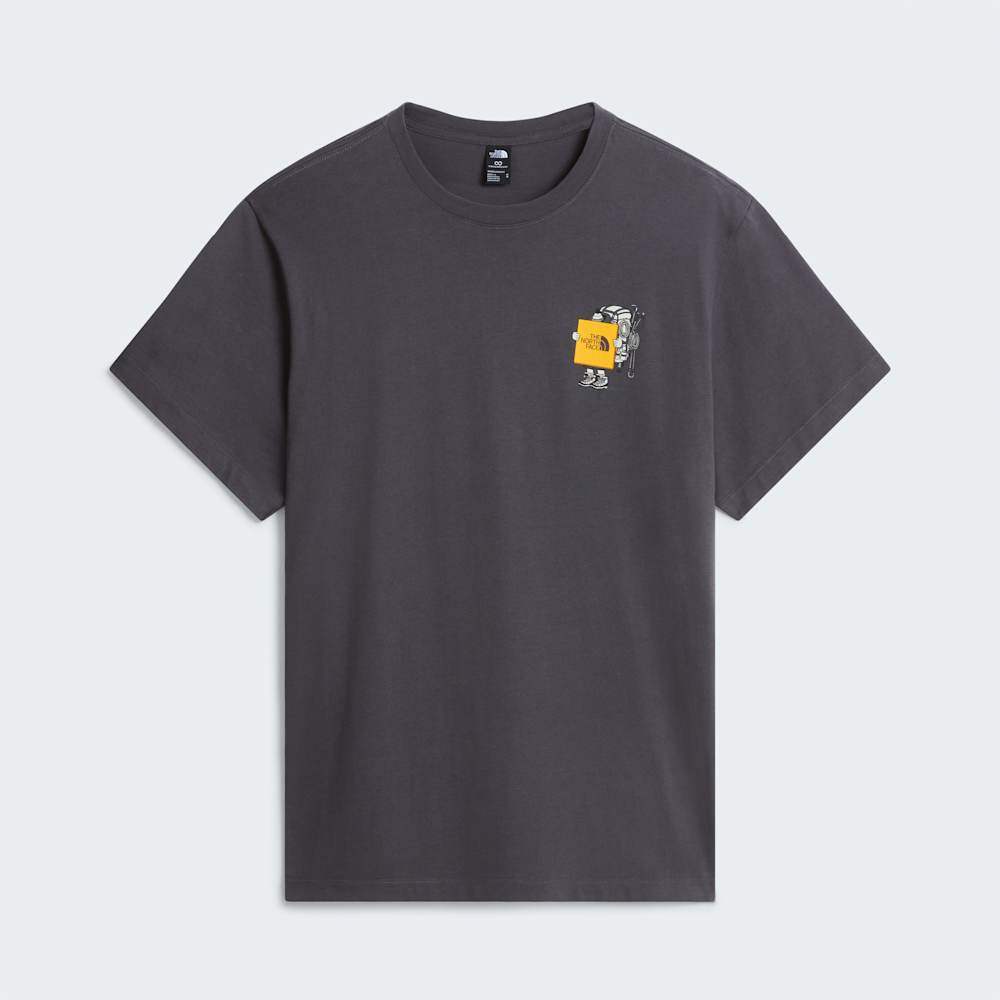 The North Face U Gear Up Get Out Rlx Ss Tee-Graphic Anthracite Grey ALT1