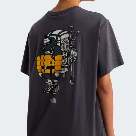 The North Face U Gear Up Get Out Rlx Ss Tee-Graphic Anthracite Grey ALT17