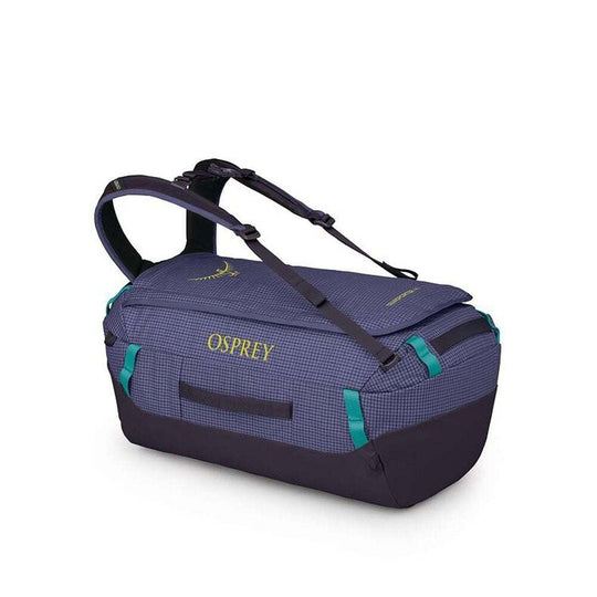 Transporter 40 durable weather-resistant duffel bag with 40L capacity and multiple compartments