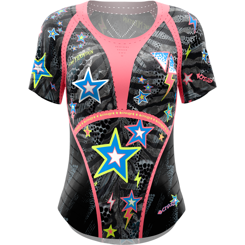 T-Shirt Laser — Black-Zebra — fronte