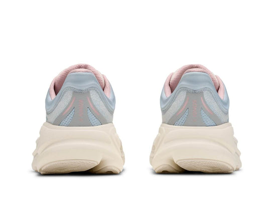 Paio di HOKA Bondi 9 GLM donna azzurro chiaro e crema, vista posteriore