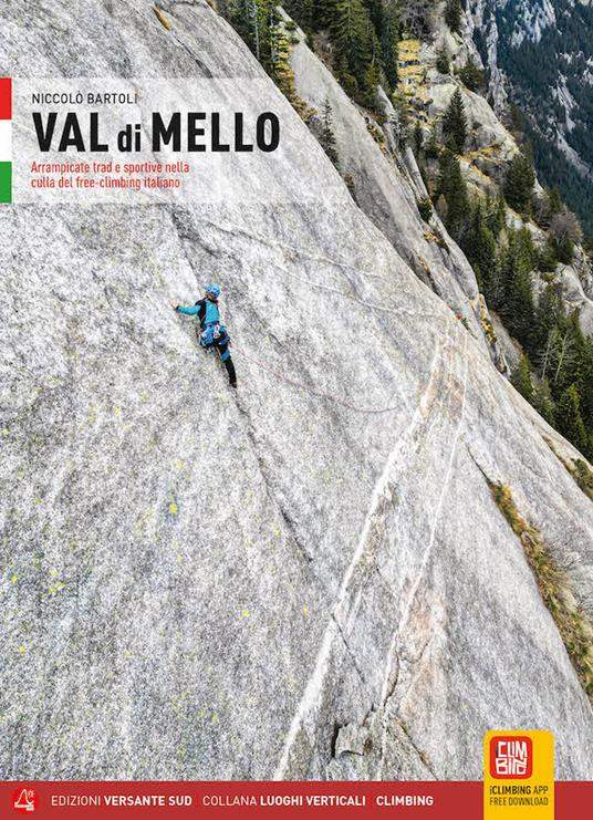 Copertina Val di Mello, edizione 2023 in italiano, Niccolò Bartoli, Versante Sud
