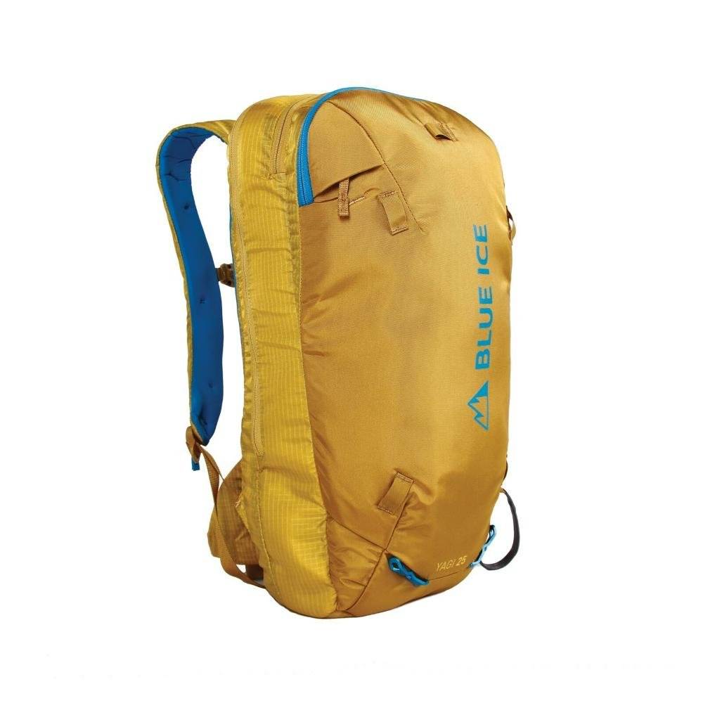 Yagi 25L Pack versatile freeride backpack with SkiLite suspension, removable ski loops, avalanche safety pocket, and helmet holder.