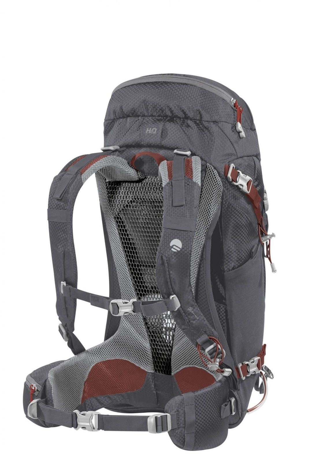 Zaino Finisterre 28 hiking backpack with multiple pockets, mesh back panel, and integrated RECCO reflector.