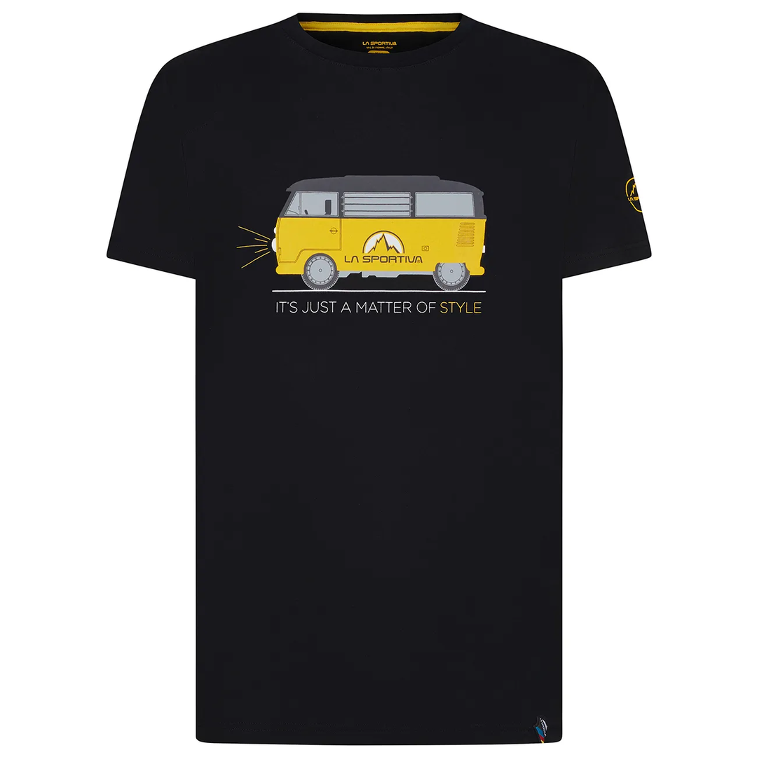 Van T-Shirt M, 1970s climbing tribute, organic cotton.