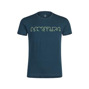 Brand T-Shirt, Blu Cenere/Verde Lime (8647)