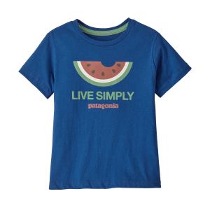 Baby Live Simply Organic T-Shirt, Live Simply Melon: Superior Blue