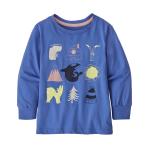 Baby L/S Graphic Organic T-Shirt, Taiga Type: Float Blue | Size 2T