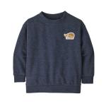 Baby Lw Crew Sweatshirt, Live Simply Whale Patch: New Navy | Size 2T
