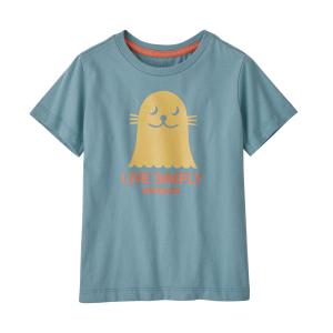 Baby Regenerative Organic Certified Cotton Live Simply T-Shirt, Live Simply Seal: Upwell Blue